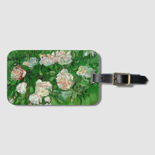 Still Life: Pink Roses by Vincent van Gogh Luggage Tag
