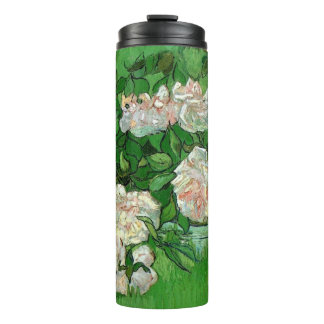 Still Life: Pink Roses by Vincent van Gogh Thermal Tumbler