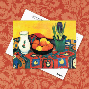 Still Life Purple Hyacinth August Macke Postcard