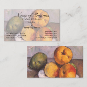 Still Life, Quince, Apples, Pears by Paul Cézanne Business Card