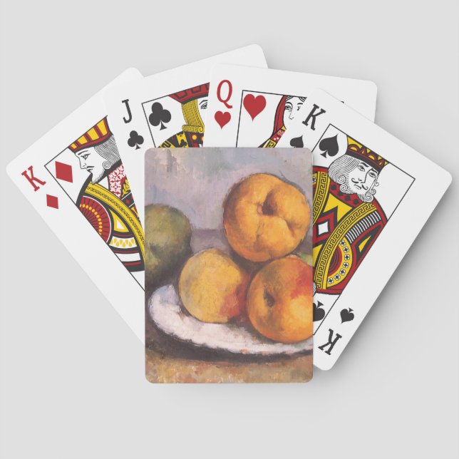 Still Life Quince, Apples, Pears by Paul Cezanne Playing Cards (Back)