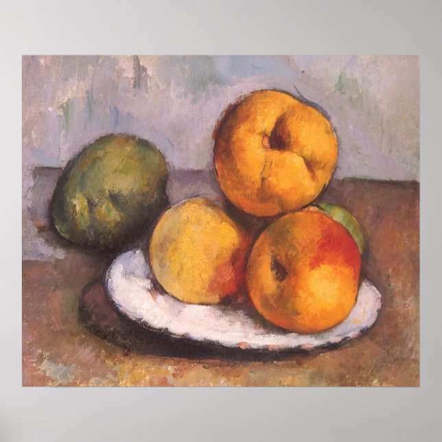 Still Life Quince, Apples, Pears by Paul Cezanne Poster (Front)