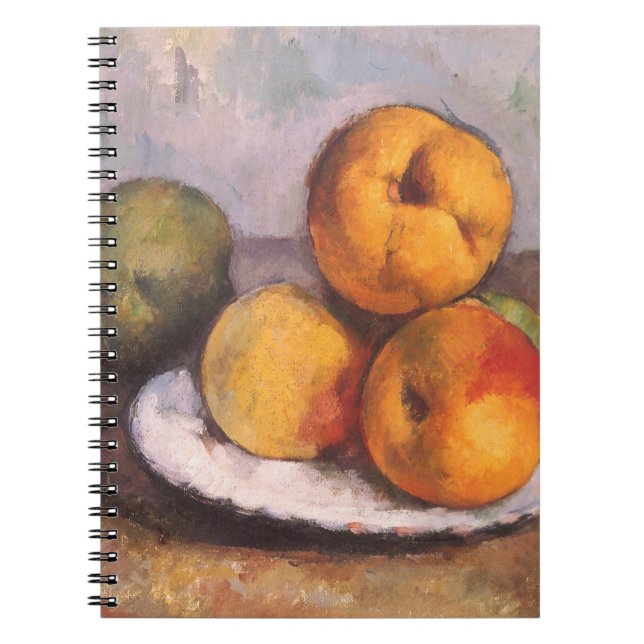 Still Life Quince, Apples, Pears by Paul Cezanne Spiral Notebook (Front)