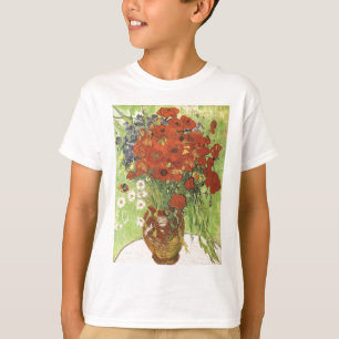 Still life - Red poppies and daises T-Shirt