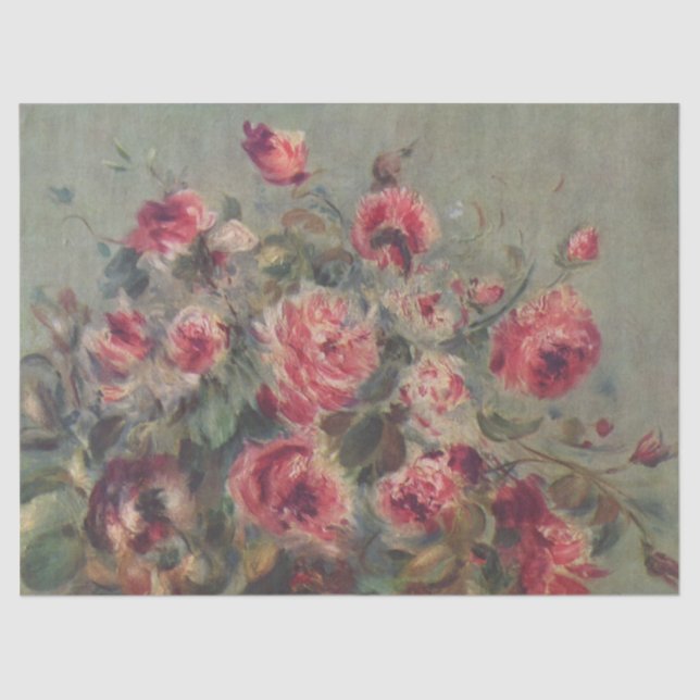 Still Life: Roses by Renoir Tissue Paper (Front)