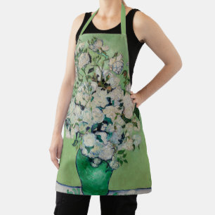 Still Life Roses in a Vase by Vincent van Gogh Apron