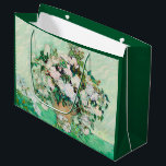Still Life Roses in a Vase by Vincent van Gogh Large Gift Bag<br><div class="desc">Roses by Vincent van Gogh is a vintage fine art post impressionism still life floral painting. This design features beautiful blooming pale pink garden roses in a vase. About the artist: Vincent Willem van Gogh (1853 -1890) was one of the most famous Post Impressionist painters of his era. His work...</div>
