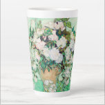 Still Life Roses in a Vase by Vincent van Gogh Latte Mug<br><div class="desc">Roses by Vincent van Gogh is a vintage fine art post impressionism still life floral painting. This design features beautiful blooming pale pink garden roses in a vase. About the artist: Vincent Willem van Gogh (1853 -1890) was one of the most famous Post Impressionist painters of his era. His work...</div>