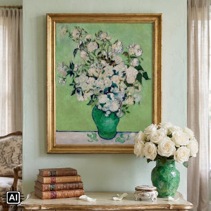 Still Life Roses in a Vase by Vincent van Gogh Poster