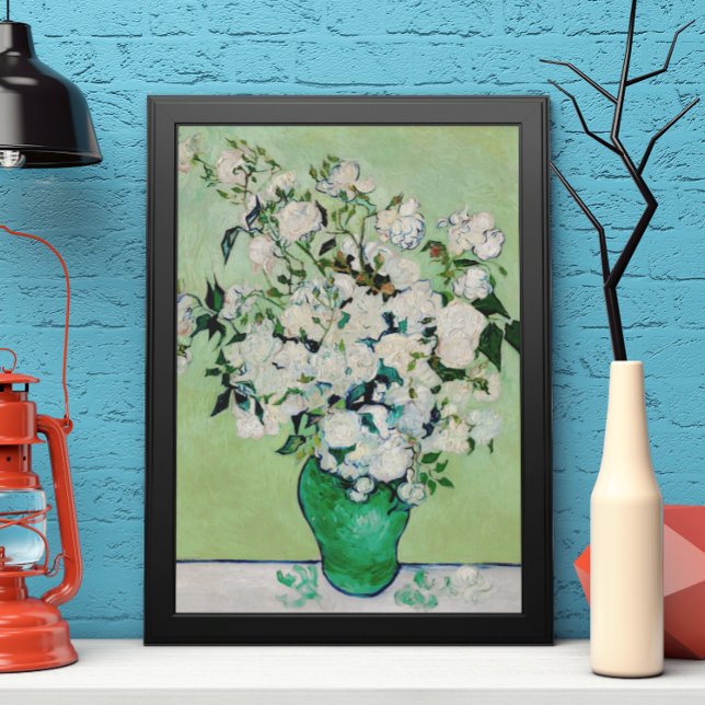 Still Life Roses in a Vase by Vincent van Gogh Poster (Creator Uploaded)