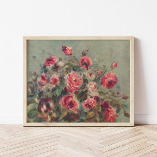 Still Life, Roses of Vargemont   Renoir Poster