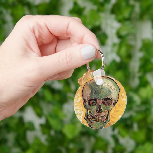 Still Life Skull by Vincent van Gogh Key Ring (Hand)