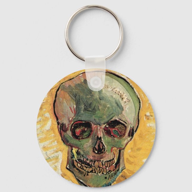 Still Life Skull by Vincent van Gogh Key Ring (Front)