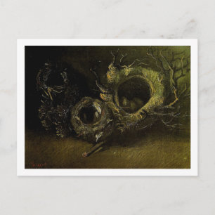 Still Life Three Birds' Nests Van Gogh Fine Art Postcard