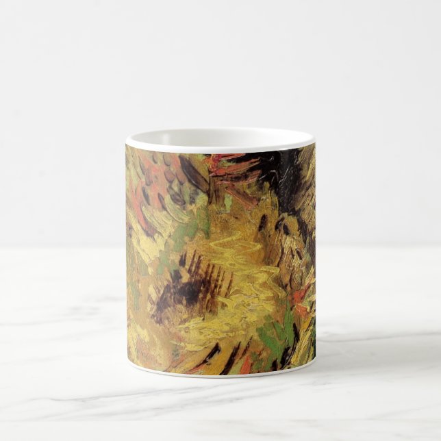 Still Life Two Cut Sunflowers by Vincent van Gogh Coffee Mug (Center)
