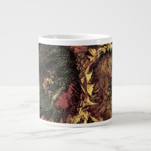 Still Life Two Cut Sunflowers by Vincent van Gogh Large Coffee Mug