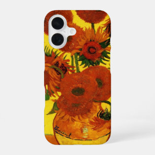 Still Life Vase w 15 Sunflowers Vincent van Gogh iPhone 16 Case
