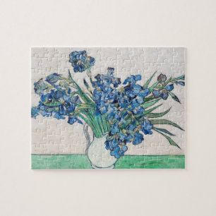 Still Life: Vase with Irises by Vincent van Gogh Jigsaw Puzzle