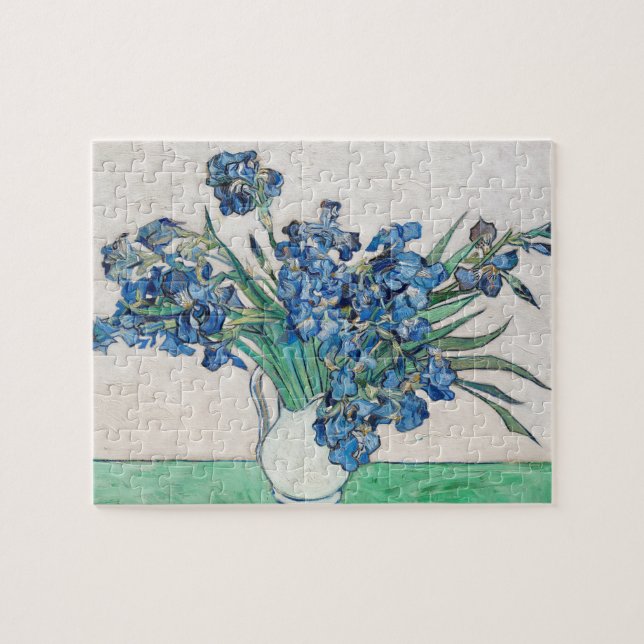 Still Life: Vase with Irises by Vincent van Gogh Jigsaw Puzzle (Horizontal)