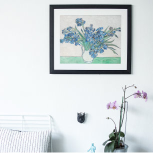 Still Life: Vase with Irises by Vincent van Gogh Poster
