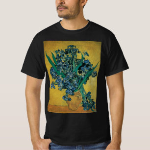 Still Life Vase with Irises by Vincent van Gogh T-Shirt