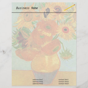 Still Life Vase with Twelve Sunflowers by Van Gogh