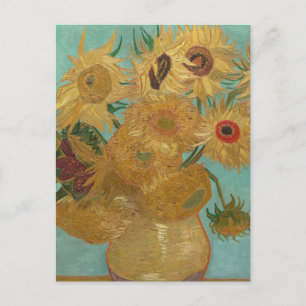 Still Life:  Vase with Twelve Sunflowers, Van Gogh Postcard