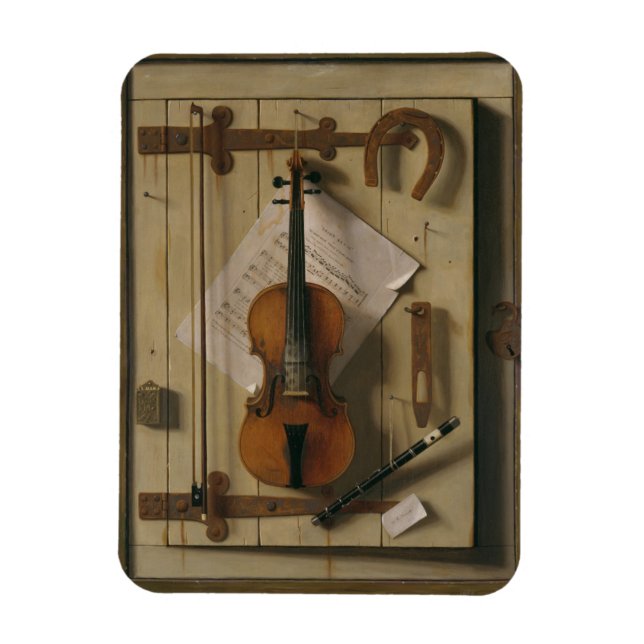 Still Life, Violin and Music Magnet (Vertical)