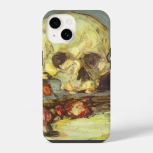 Still Life w Skull, Candle, Book By Paul Cezanne iPhone 14 Case