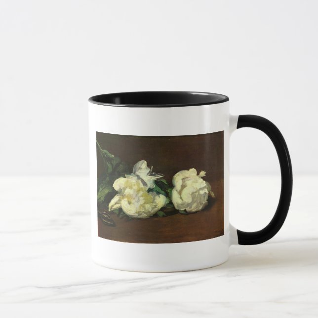 Still Life White Peony by Manet Mug (Right)
