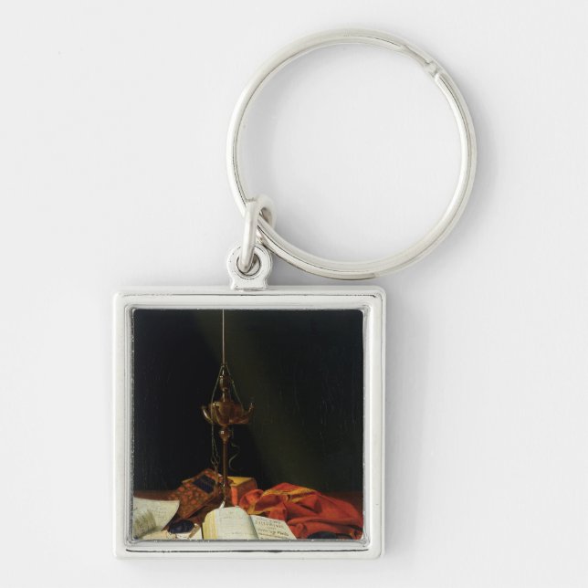 Still life with a Bible, 1821 Key Ring (Front)