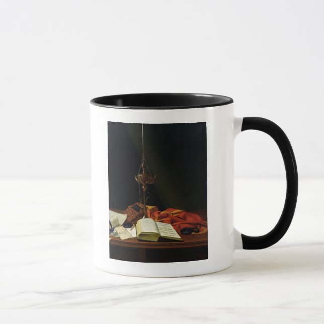 Still life with a Bible, 1821 Mug (Right)