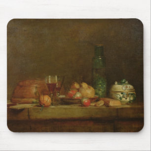 Still Life with a Bottle of Olives, 1760 Mouse Pad