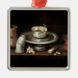 Still Life with a Bowl of Chocolate Metal Tree Decoration