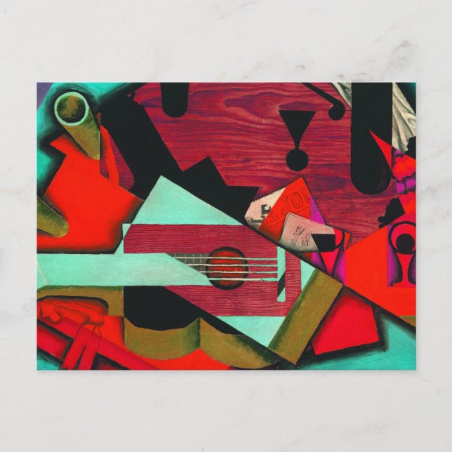 Still Life with a Guitar by Juan Gris Postcard (Front)