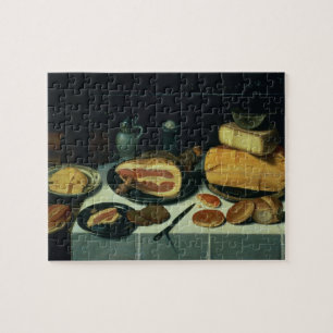 Still Life with a Ham (oil on panel) Jigsaw Puzzle