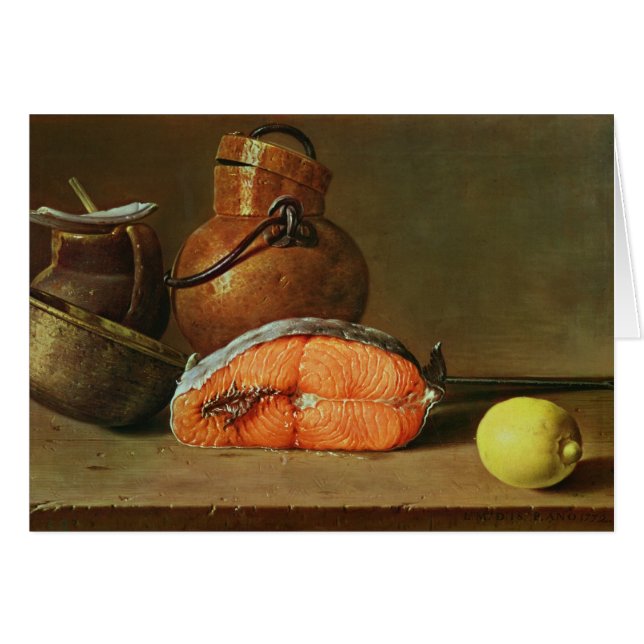 Still Life with a Piece of Salmon (Front Horizontal)