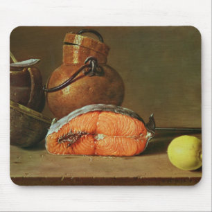 Still Life with a Piece of Salmon Mouse Pad