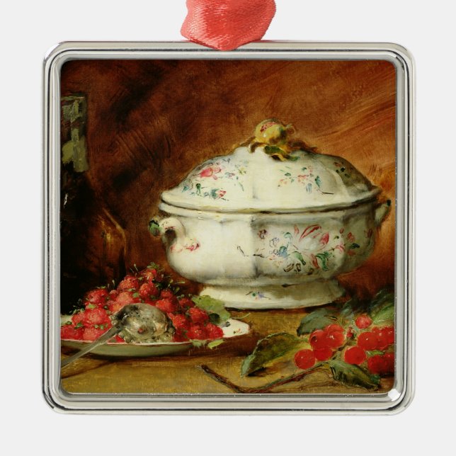 Still Life with a Soup Tureen Metal Tree Decoration (Front)