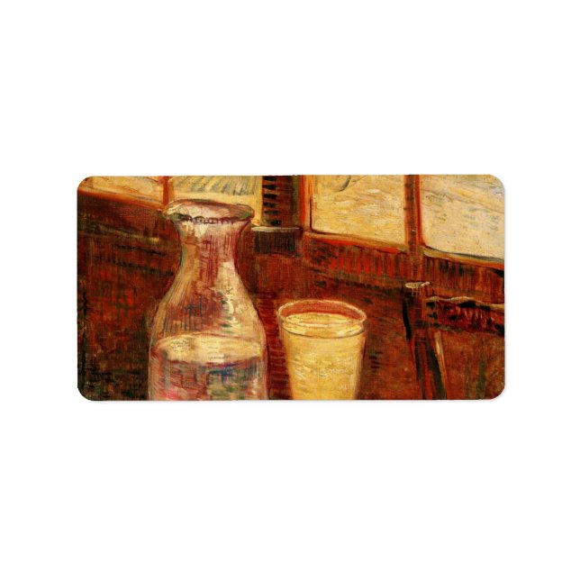 Still Life with Absinthe by Vincent van Gogh Label (Front)