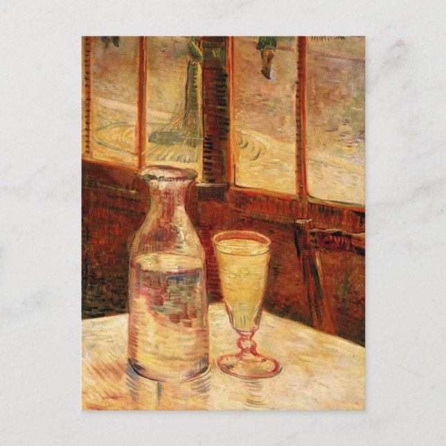 Still Life with Absinthe by Vincent van Gogh Postcard (Front)