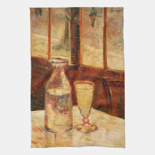Still Life with Absinthe by Vincent van Gogh Tea Towel