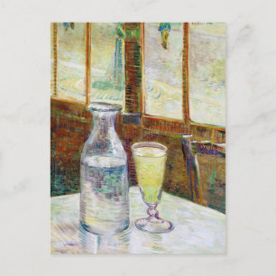 Still Life with Absinthe Vincent van Gogh paint Postcard