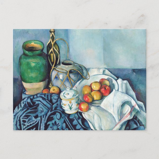 Still Life with Apples 1 by Paul Cézanne Postcard (Front)