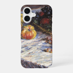 Still Life with Apples and Grapes by Claude Monet iPhone 16 Case
