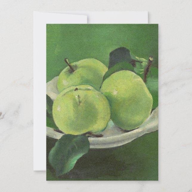Still life with apples by Mikulas Galanda Invitation (Front)