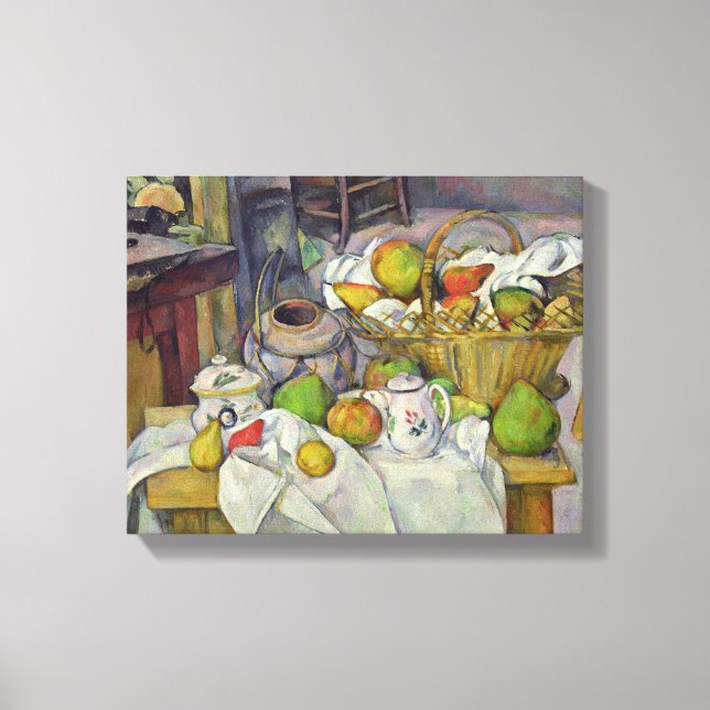 Still life with basket, 1888-90 canvas print (Front)