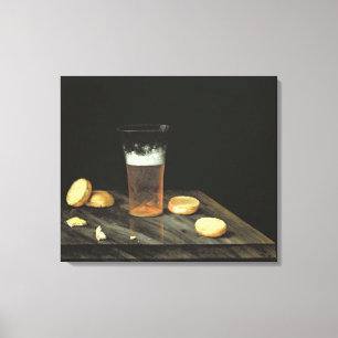Still life with Beer Glass Canvas Print