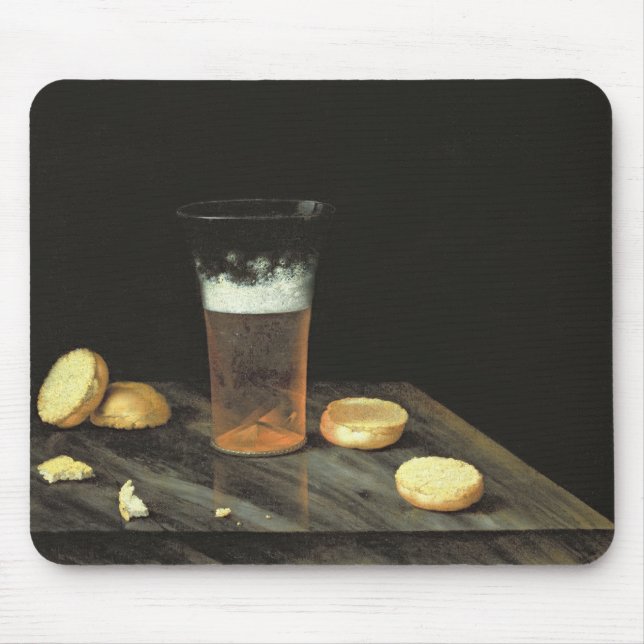 Still life with Beer Glass Mouse Pad (Front)