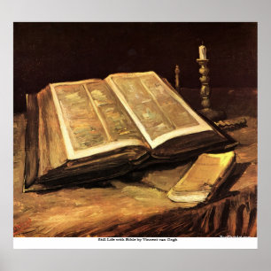 Still Life with Bible by Vincent van Gogh Poster